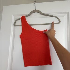 Princess Polly orange One-Shoulder Tank Top